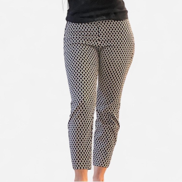H&M Black and White Diamond Pattern Trousers - Picture 1 of 8